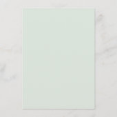 Carte Conseil Baby shower Verdure Élégante aquarelle Foliage (Dos)