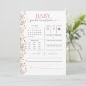 Carte Conseil Bébé en fleurs | prédictions et conseils de fleurs (Debout devant)