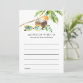 Carte Conseil Bingo de Fêtes des mariées d'été (Debout devant)