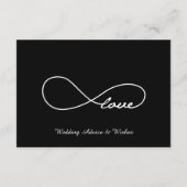 Carte Conseil Black Love Infinity Mariages Wives & Advice Cards (Dos)