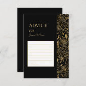 Carte Conseil Blooms dorés (Devant / Derrière)