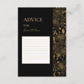 Carte Conseil Blooms dorés (Devant)