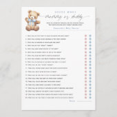 Carte Conseil Blue Bearly Wait–Mommy or Daddy? 20-Questions game (Devant)
