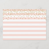 Carte Conseil Blush Pink Gold Bride Fête des mariées mariage per (Dos)