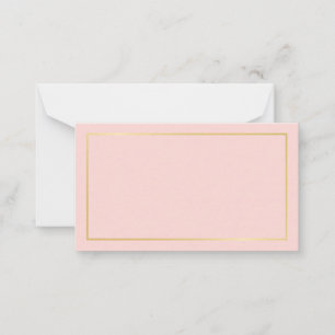 Carte Conseil Blush rose & or Mariage Conseils et souhaits