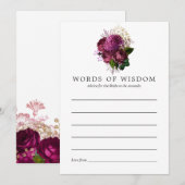 Carte Conseil Bourgogne - Marsala et Gold Fête des mariées Conse (Devant / Derrière)