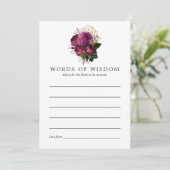 Carte Conseil Bourgogne - Marsala et Gold Fête des mariées Conse (Debout devant)