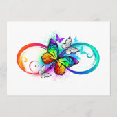 Carte Conseil Bright infinity with rainbow butterfly (Devant)