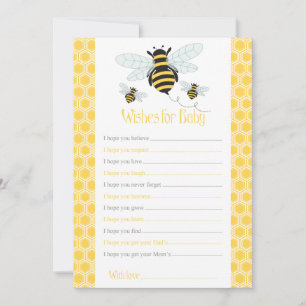 Carte Conseil Bumble Bee Wives for Baby Card-Baby shower jeu