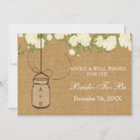 burlap douche nuptiale Conseils Bonne volonté Cart