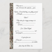 Carte Conseil Campagne Rustique, Cadre à Cœur en Bois, Conseils  (Dos)