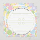 Carte Conseil Carol personnalisé | Cute en tant que bouton | Car (Devant / Derrière)