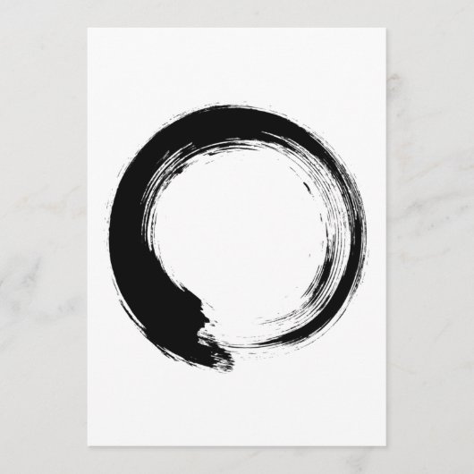 Carte Conseil Cercle Zen Enso (Devant)