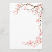 Carte Conseil Cherry Blossom Mariage (Dos)