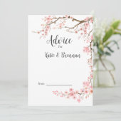Carte Conseil Cherry Blossom Mariage (Debout devant)