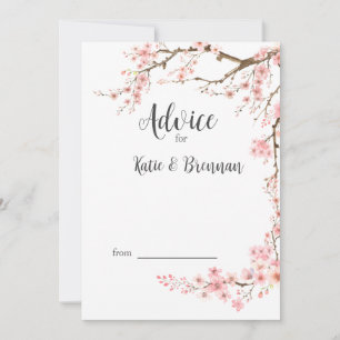 Carte Conseil Cherry Blossom Mariage
