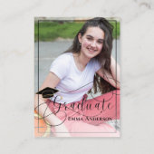 Carte Conseil Classe De Photo De Diplôme De 2025 Graduation (Dos)