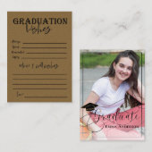 Carte Conseil Classe De Photo De Diplôme De 2025 Graduation (Devant / Derrière)