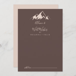 Carte Conseil Clear Mountain Mariage campagnard - Bonne volonté