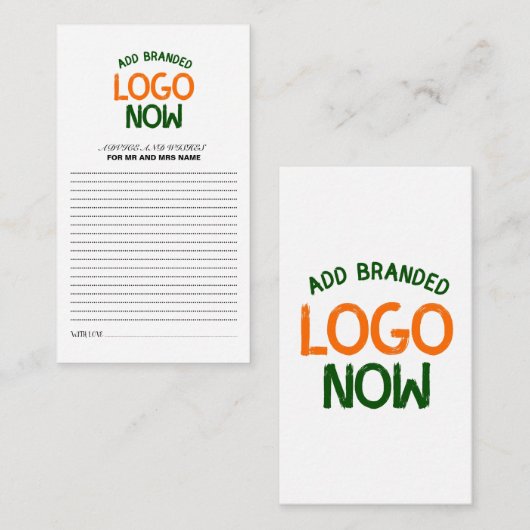 CARTE CONSEIL CLIENT SIMPLE CONTEMPORAIN PROPRE BLANC MODE (Devant / Derrière)