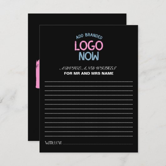 CARTE CONSEIL CLIENT SIMPLE CONTEMPORAIN PROPRE NOIR MODE (Devant / Derrière)