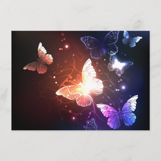 Carte Conseil Clowing Night Butterflies (Devant)