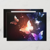 Carte Conseil Clowing Night Butterflies (Devant / Derrière)