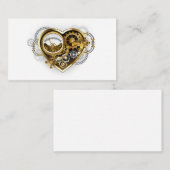 Carte Conseil Coeur vapeur avec un manomètre (Devant / Derrière)