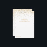 Carte Conseil Collection Vintage de Mariage Glam Gold Confetti<br><div class="desc">Ajoutez une touche de glamour à votre mariage avec ces cartes de conseils en confetti d'or. Le design simple et élégant permettra à vos invités d'écrire une note de conseil à garder et à lire dans les années à venir. Le libellé est facile à personnaliser, de sorte que ces cartes...</div>