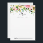 Carte Conseil Coloré Tropical Automne Mariage Floral<br><div class="desc">Cette carte de conseil aux mariages floraux tropicaux colorés d'automne est parfaite pour un mariage de destination. Le design est composé de pivoines de couleur rose, rousse, jaune, bleue et blanche avec des feuilles verts botaniques. Ces cartes sont parfaites pour un mariage, une douche nuptiale, un baby shower, une fête...</div>
