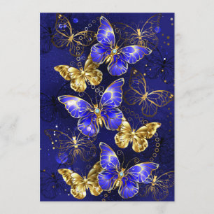 Carte Conseil Composition avec papillons Sapphire