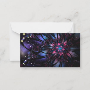 Carte Conseil Conception Abstraite des fleurs fractales.