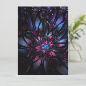 Carte Conseil Conception Abstraite des fleurs fractales. (Debout devant)