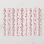 Carte Conseil Conseils De Baby shower Pour Fille Aux Parents À Ê (Dos)