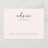 Carte Conseil Conseils de Fête des mariées pour la mariée (Devant)