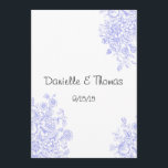 Carte Conseil Conseils de mariage, Commentaire sur les fleurs de<br><div class="desc">Carte amusante pour vos invités. Vous pouvez changer "Je pensais" en "J'ai crié",  ou "J'ai hurlé",  amusez-vous avec cela. Personnalisez le texte avec toutes les questions ou commentaires idiots ou amusants que vous voulez.</div>
