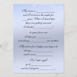 Carte Conseil Conseils de mariage drôles et mignons pour la mari