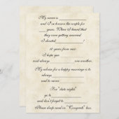 Carte Conseil Conseils de mariage drôles et mignons pour la mari (Devant / Derrière)