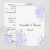 Carte Conseil Conseils de mariage, Fleurs de lavande Commentaire (Devant / Derrière)