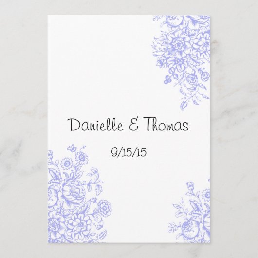 Carte Conseil Conseils de mariage, Fleurs de lavande Commentaire (Devant)