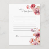 Carte Conseil Conseils de mariage Peach Fuzz et vœux de bonheur  (Dos)