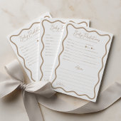 Carte Conseil Conseils de prédictions pour bébé Jeu de fête de b