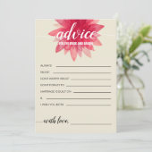 Carte Conseil Conseils floraux rustiques pour la Fête des mariée (Debout devant)