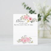 Carte conseil couleur Aquarelle couleur rose pâle  (Debout devant)