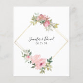 Carte conseil couleur Aquarelle couleur rose pâle  (Dos)