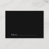 Carte Conseil Créer votre propre - Noir (Dos)