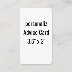 Carte Conseil créez votre propre 3,5" x 2" arrondi personnalisé