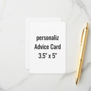 Carte Conseil créez votre propre 5" x 7" rond personnalisé