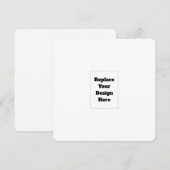 Carte Conseil Créez votre propre blanc  (Devant / Derrière)