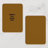 Carte Conseil Créez Votre Propre Brun (Devant / Derrière)